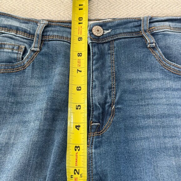 Curve Appeal Classic Straight Jeans Womens 4/27 High-Rise Stretch Denim Casual C - Picture 11 of 13